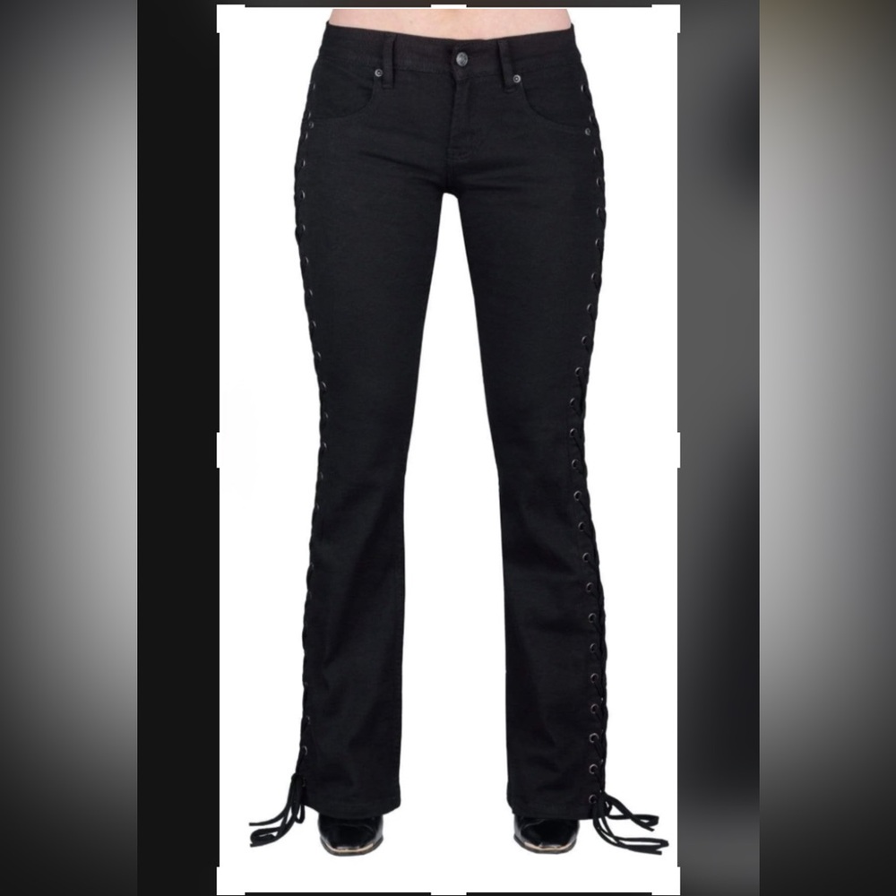 WORNSTAR HELLRAISER Side Laced Jeans - Black